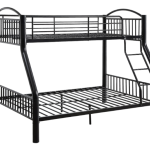 78" X 56" X 67" Twin Over Full Black Bunk Bed