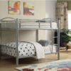 78" X 56" X 67" Silver Metal Full Over Full Bunk Bed - Image 2