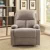 32" X 37" X 39" Beige Linen Fabric Recliner - Image 2