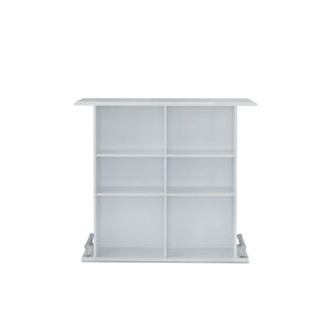 47" X 16" X 41" White High Gloss Mdf Bar Table