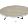 46" X 23" X 15" Weathered Gray Oak Particle Board Coffee Table - Image 2
