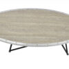 46" X 23" X 15" Weathered Gray Oak Particle Board Coffee Table - Image 3