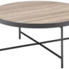 32.3" X 32.3" X 15.75" Weathered Gray Oak Coffee Table