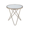 22" X 22" X 22" Frosted Glass And Champagne End Table - Image 4