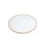 22" X 22" X 22" Frosted Glass And Rose Gold End Table - Image 2
