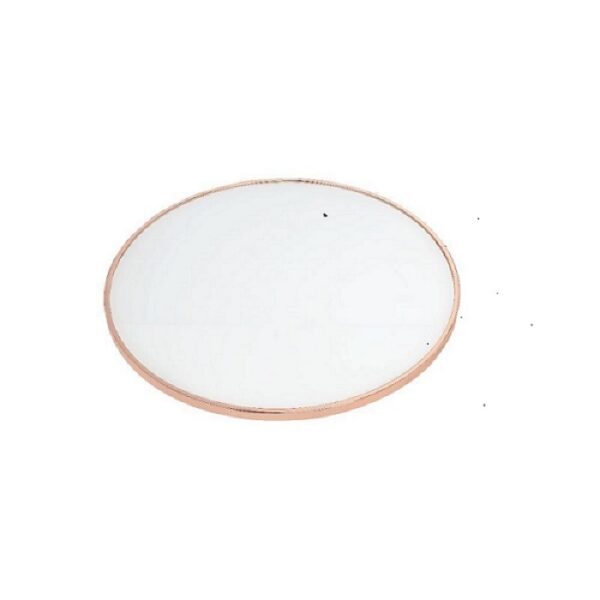 22" X 22" X 22" Frosted Glass And Rose Gold End Table - Image 2