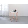 22" X 22" X 22" Frosted Glass And Rose Gold End Table - Image 3