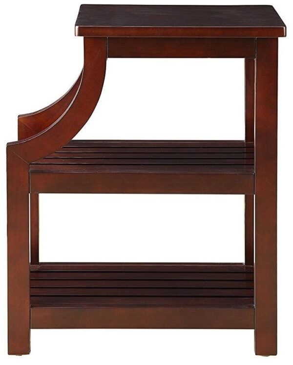 Espresso Wooden USB Port Storage End Table - Image 2