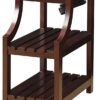 Espresso Wooden USB Port Storage End Table - Image 3