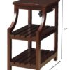 Espresso Wooden USB Port Storage End Table - Image 4