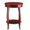 Pop of Color Red Finish Side Table - Image 2