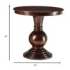 26" X 26" X 26" Espresso Wood Veneer Side Table - Image 3