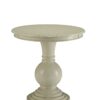 26" X 26" X 26" Antique White Wood Veneer Side Table