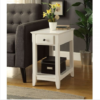 Cutie Compact White Single Drawer End Table - Image 5