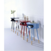 Bentwood White Retro Round Wooden End Table - Image 5