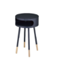 Bentwood Black Retro Round Wooden End Table - Image 2