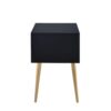 Sleek Black And Gold Two Drawer End Table - Image 4