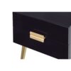 Sleek Black And Gold Two Drawer End Table - Image 5