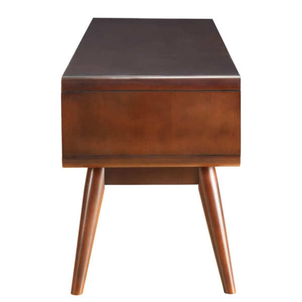 59" X 16" X 19" Espresso And White Mdf Tv Stand - Image 3