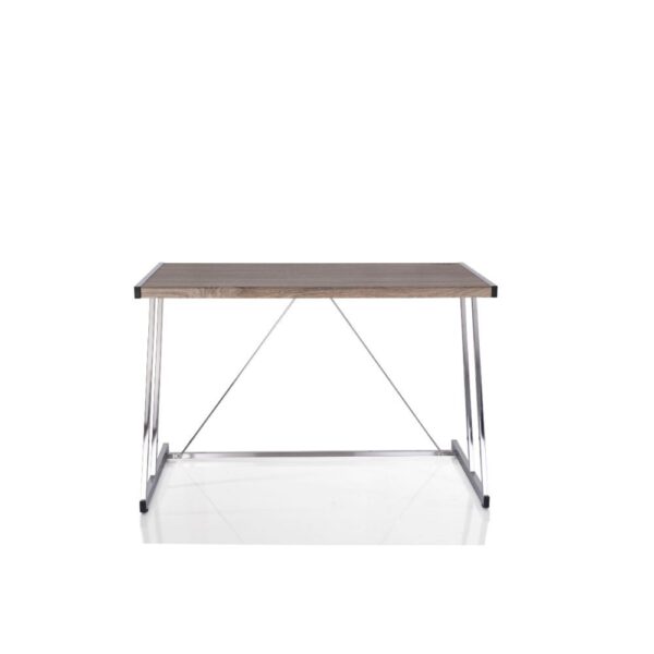 Cool Oak and Chrome USB Desk - Image 2