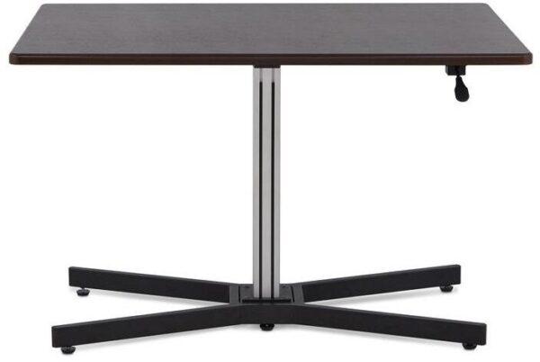 Height Adjustable Deep Brown Desk - Image 3