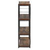 Industrial Rustic Dark Weathered Oak Finish Bookcase - Image 3