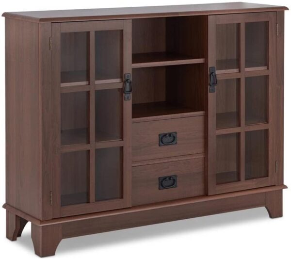 42" X 12" X 32" Walnut Mdf Cabinet
