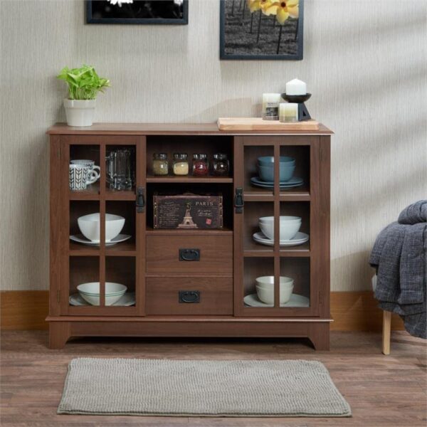 42" X 12" X 32" Walnut Mdf Cabinet - Image 3