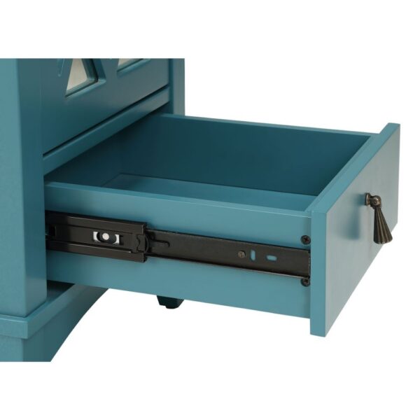 Pop of Color Teal Accent Cabinet - Image 4