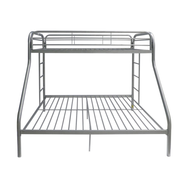 78" X 54" X 60" Twin Over Full Silver Metal Tube Bunk Bed - Image 3