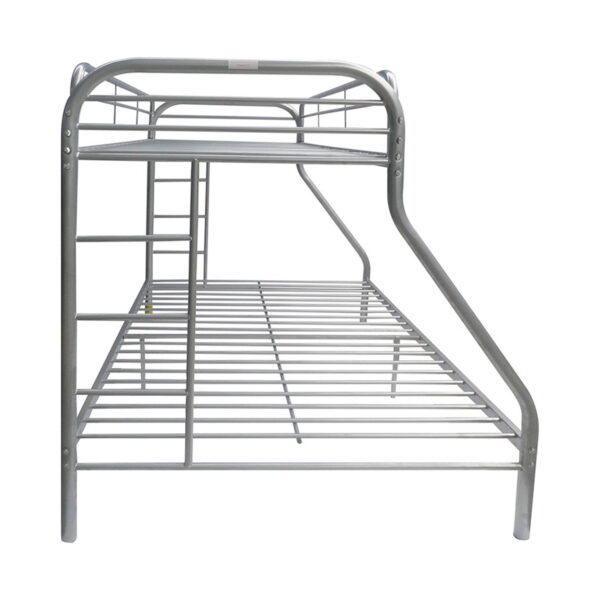 78" X 54" X 60" Twin Over Full Silver Metal Tube Bunk Bed - Image 4