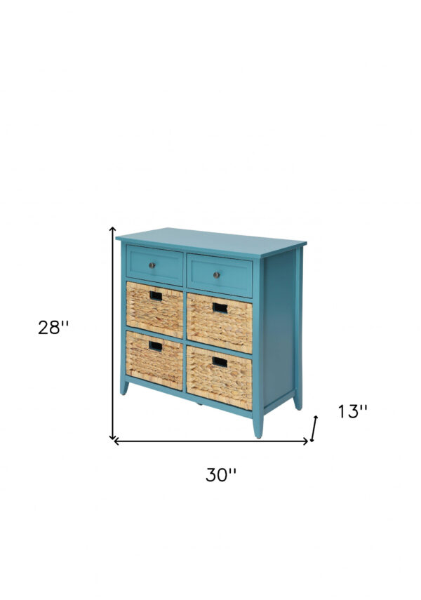 Pop of Color Teal Accent Chest with Storage - Image 3