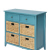 Pop of Color Teal Accent Chest with Storage