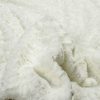 50" x 70" Ivory Mink Faux Hide Throw - Image 2