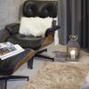 2' x 3' Tan Faux Fur Rectangular Area Rug - Image 3