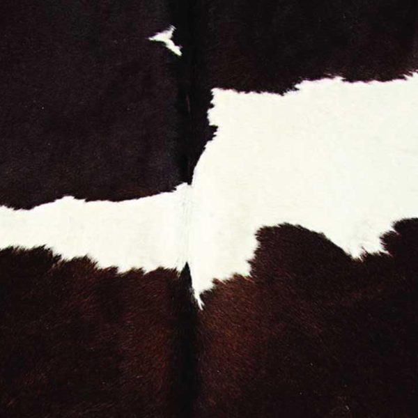 72" x 84" Chocolate and White Cowhide - Rug - Image 3