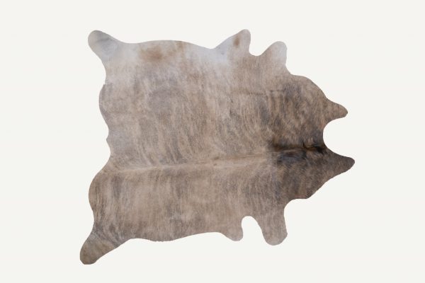 6' x 7' Light Taupe and Brown Exotic Cowhide  Rug - Image 3
