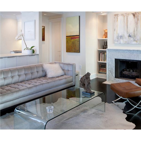 72" x 84" Natural and Light Gray Cowhide  Area Rug - Image 2