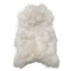 2' x 3' White Natural Wool Long-Haired Sheepskin Area Rug - Image 2