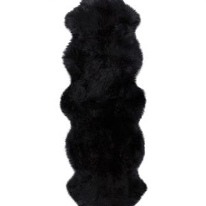 Black Animal Print Area Rug