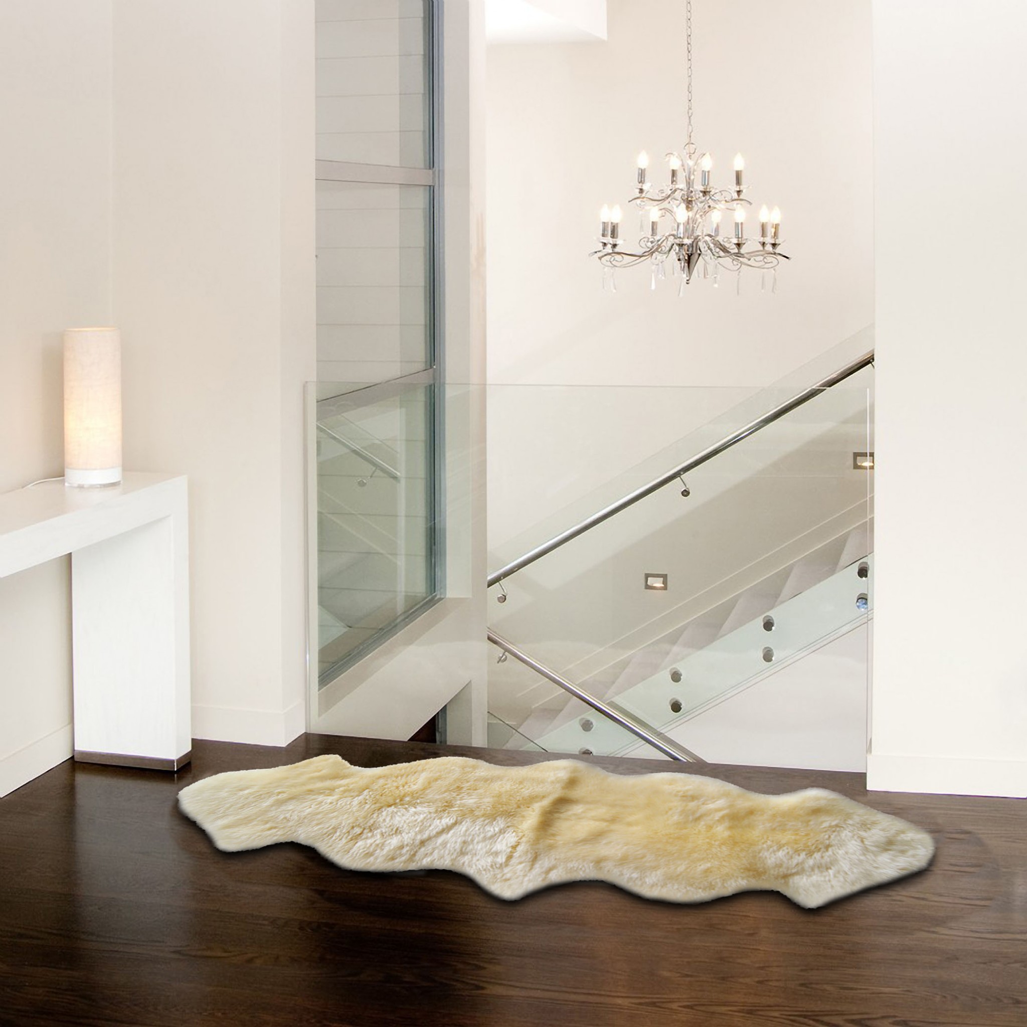 Gradient Grey Animal Print Area Rug - Image 3