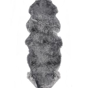 Grey Animal Print Area Rug
