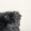 18" x 18" x 5" Gray Sheepskin  Pillow - Image 2