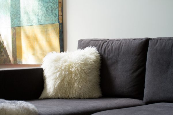 18" x 18" Natural Sheepskin Pillow - Image 5