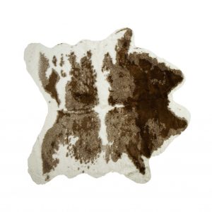 Brown And White Animal Print Area Rug