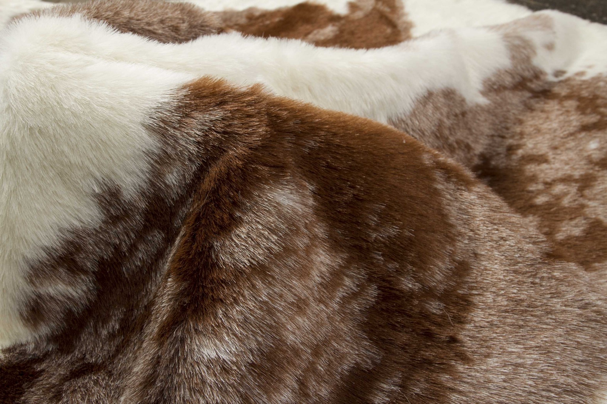 Brown And White Animal Print Area Rug - Image 2