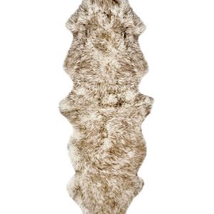 Gradient Chocolate Animal Print Area Rug