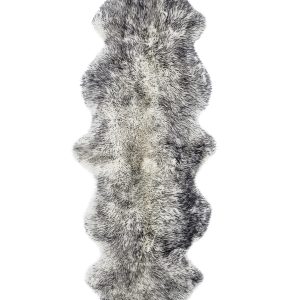 Gradient Grey Animal Print Area Rug