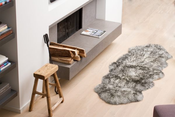 Gradient Grey Animal Print Area Rug - Image 2