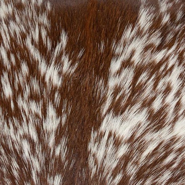 18" x 18" x 5" Salt And Pepper Brown And White Cowhide  Pillow - Image 5